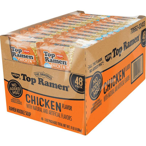 Nissin Top Ramen; Chicken Flavor 48et