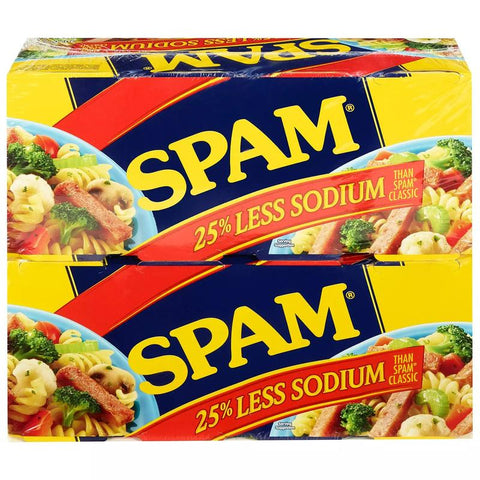 SPAM 25% Less Sodium