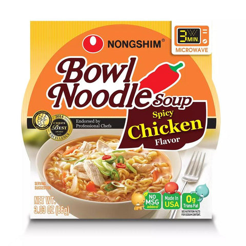 Nongshim Bowl Noodle Soup - Spicy Chicken