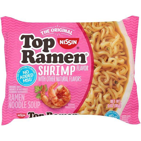 Nissin Top Ramen Ramen Noodle Soup shrimp Flavor - 24-3 Oz