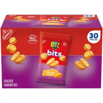 RITZ BITS CRACKER SANDWICHES 30PACKS/CASE