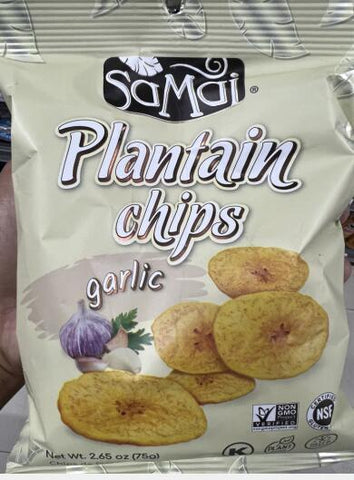 Plantain Chips Garlic white  30et