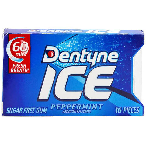 Dentyne Ice Peppermint Chewing Gum 9 pieces/box