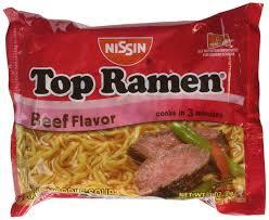 NISSIN TOP RAMEN BEEF FLAVOR  24PK