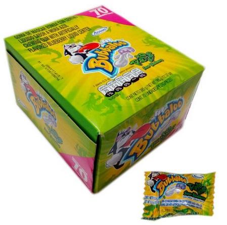 BUBBALOO ADAMS RETO ACID GUM  70CT/BOX