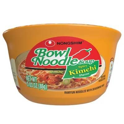 Nongshim Spicy Kimchi Ramen Noodle Soup Bowl