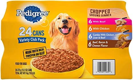 Pedigree Dog Food chopped 24can