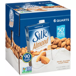 Silk Vanilla Almond Milk 6et/case