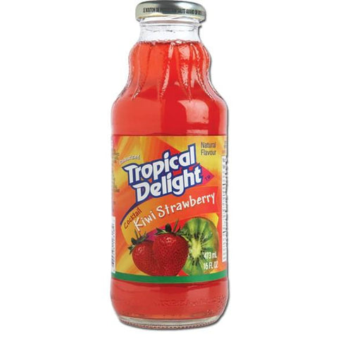 Tropical Delight Cocktail Kiwi Strawberry 16oz